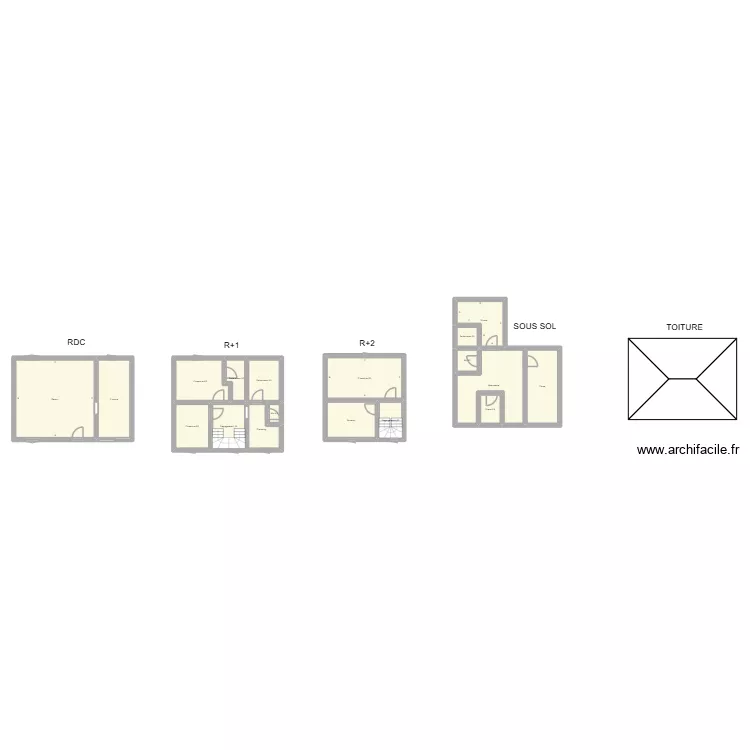 350602804. Plan de 18  et 170 m²
