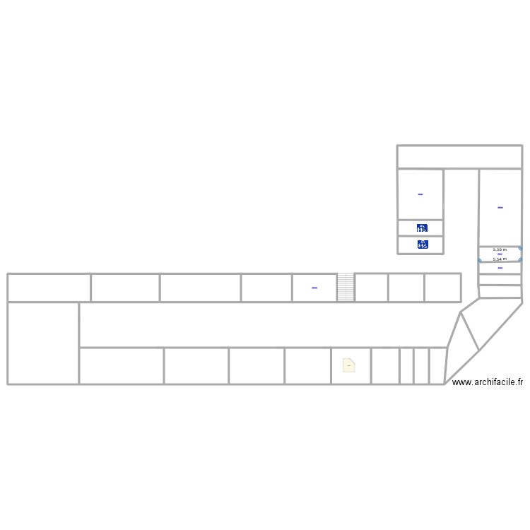AR1-1ére etage. Plan de 29 pièces et 767 m2