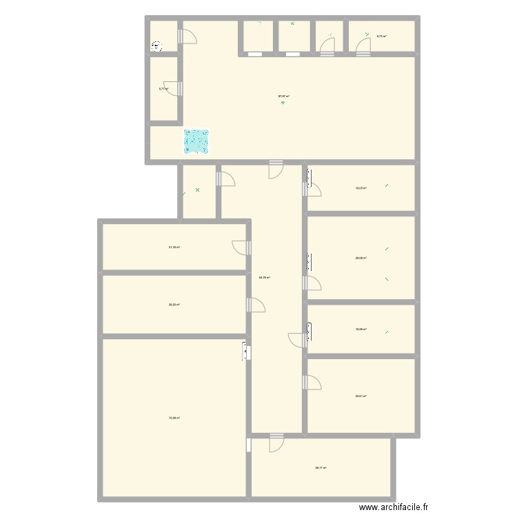 Plan spa majestic Neuville ,. Plan de 12 pièces et 399 m2