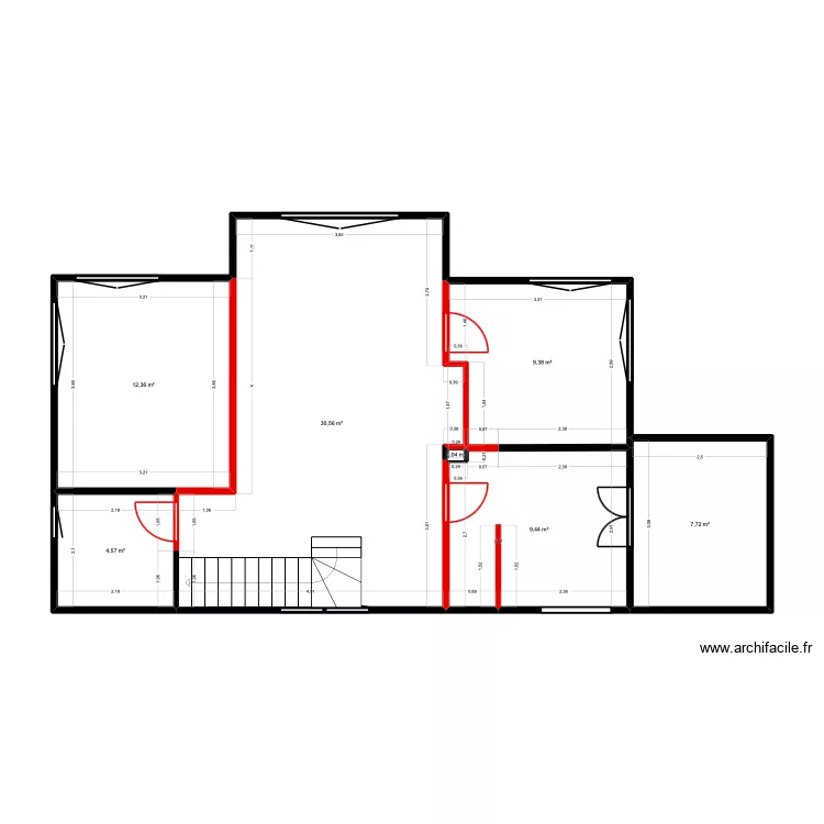 PLAN ETAGE AVANT. Plan de 7 Pièces et 74 m² PLAN ETAGE AVANT. Plan de 7 Pièces et 74 m²
