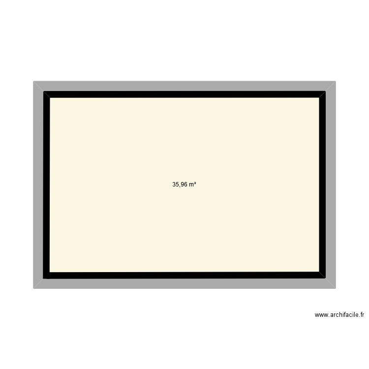 PLAN DEP MAME. Plan de 1 pièce et 36 m2