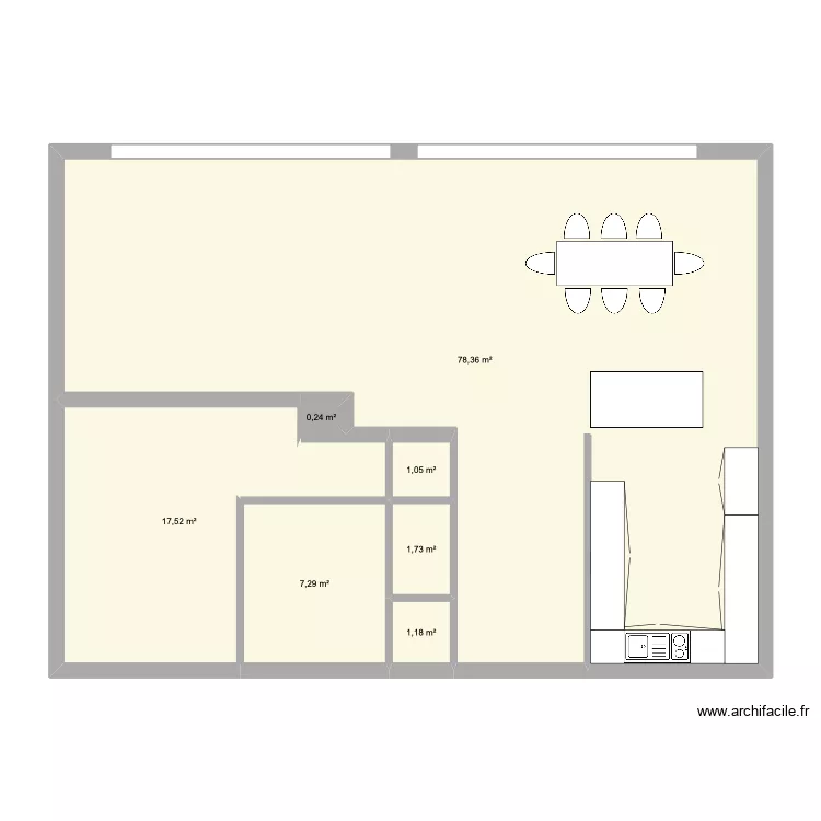 NEW NERAC MODIFIÉ RDC 2. Plan de 7 et 107 m² NEW NERAC MODIFIÉ RDC 2. Plan de 7 et 107 m²
