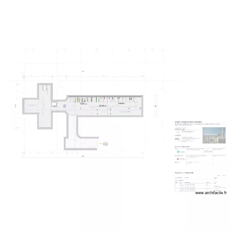 Bope bordeaux Sous sol. Plan de 