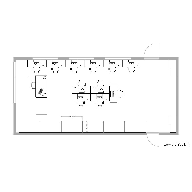 Local domotique. Plan de 0 pièce et 0 m2