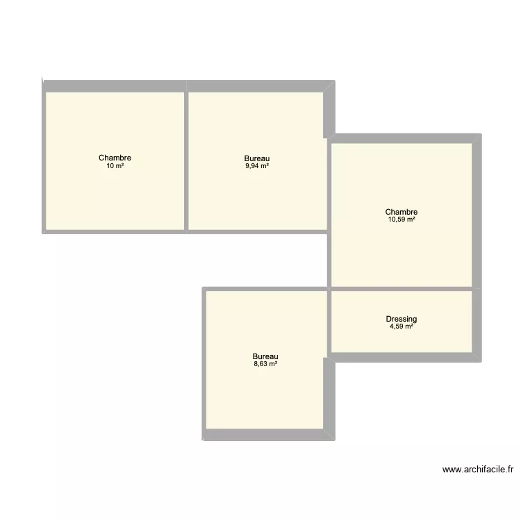 MAISON. Plan de 5 Pièces et 44 m² MAISON. Plan de 5 Pièces et 44 m²