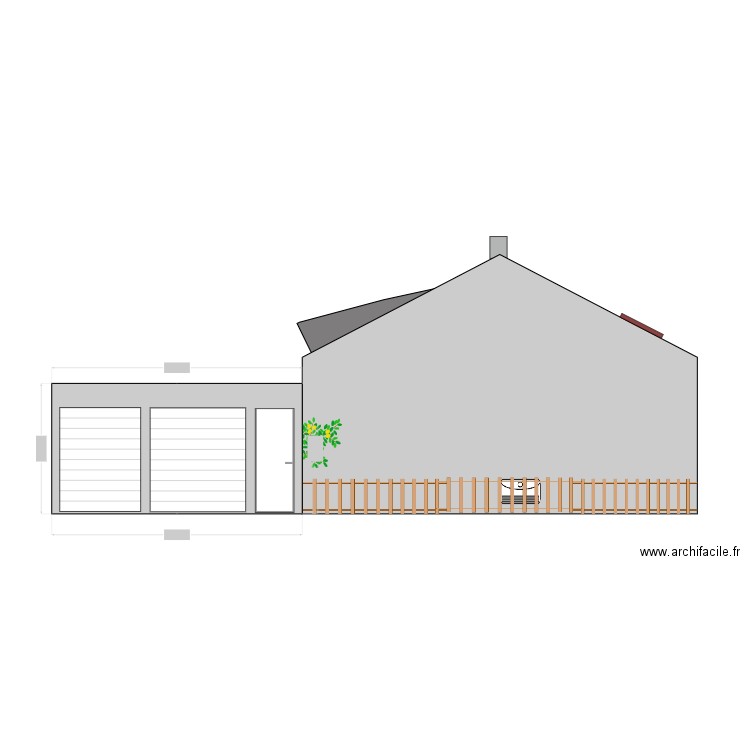 PLAN FACADE EST 10-08-25. Plan de 0 pièce et 0 m2