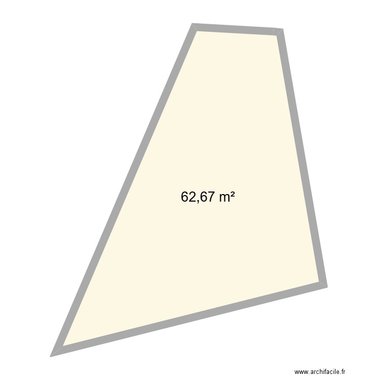 ATELIER 1. Plan de 1 pièce et 63 m2