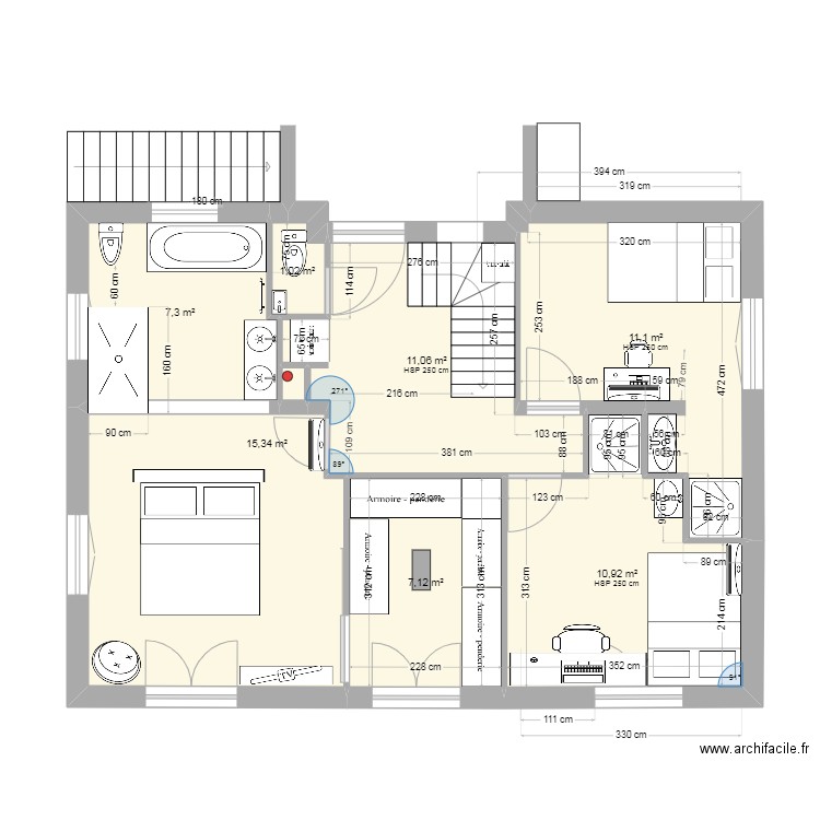 Rouret R+1 V21. Plan de 0 pièce et 0 m2