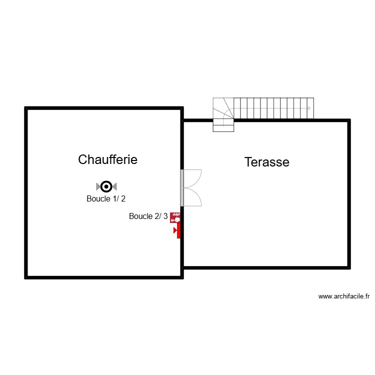 1180 Chaufferie. Plan de 
