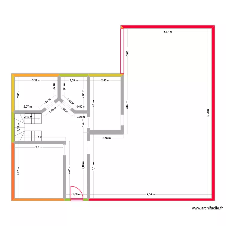 Usine. Plan de 6 et 166 m² Usine. Plan de 6 et 166 m²