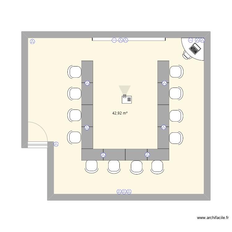 salle de formation 3. Plan de 0 pièce et 0 m2