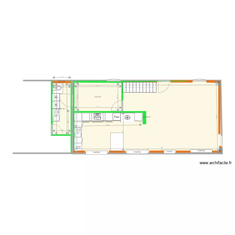MAISON PRINCIPALE cotation intérieure. Plan de 0 pièce et 0 m2 MAISON PRINCIPALE cotation intérieure. Plan de 0 pièce et 0 m2