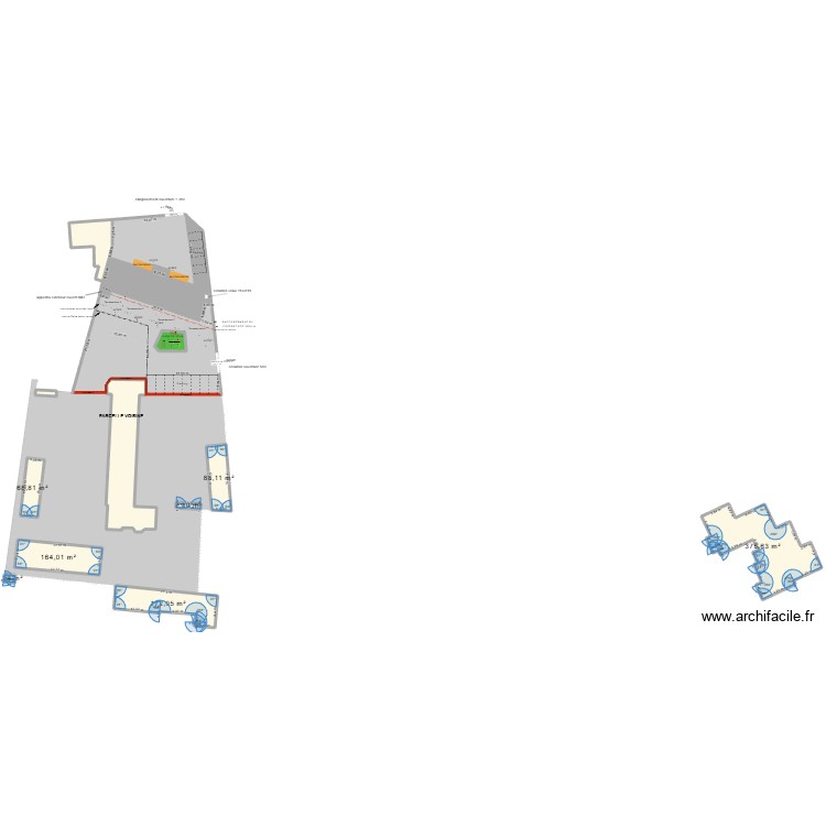 plan de masse. Plan de 0 pièce et 0 m2
