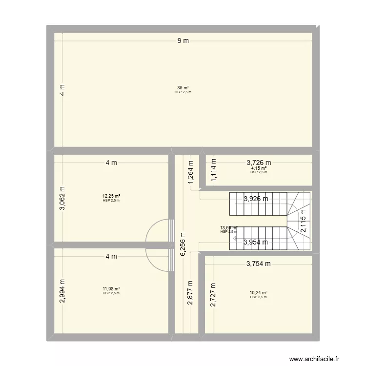 MAISON 3. Plan de 6 et 88 m² MAISON 3. Plan de 6 et 88 m²