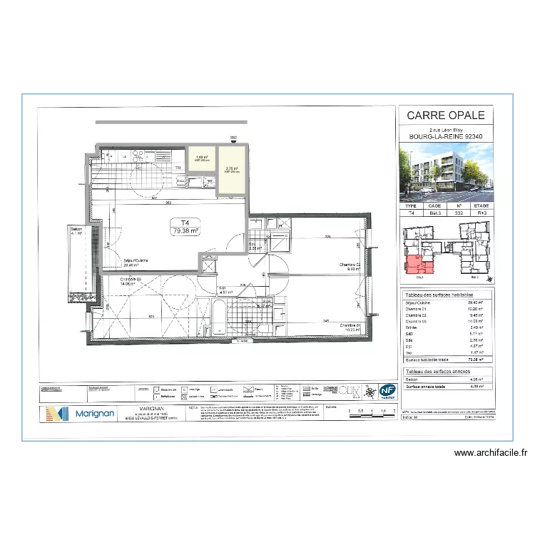 Grand Appart BLR. Plan de 