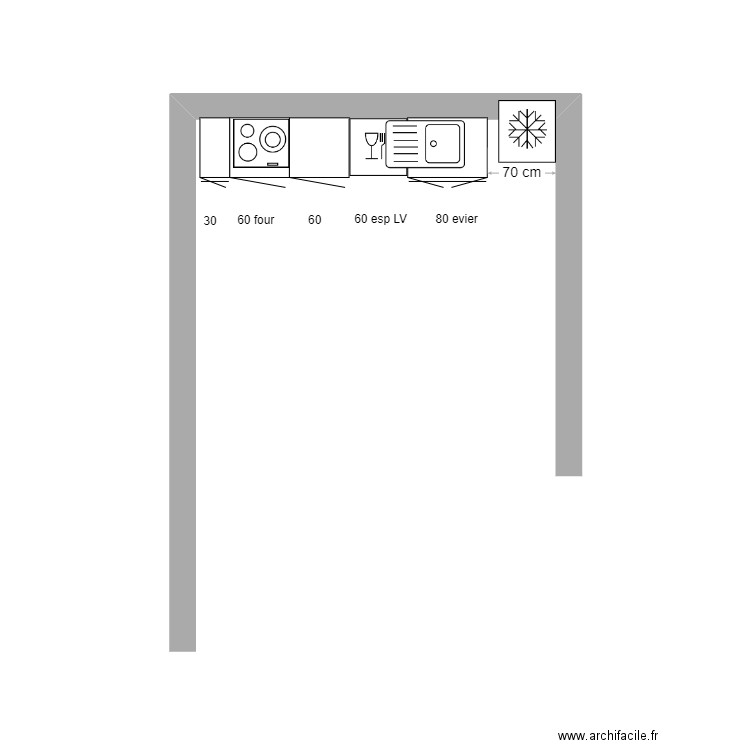cuisine appt 8. Plan de 0 pièce et 0 m2