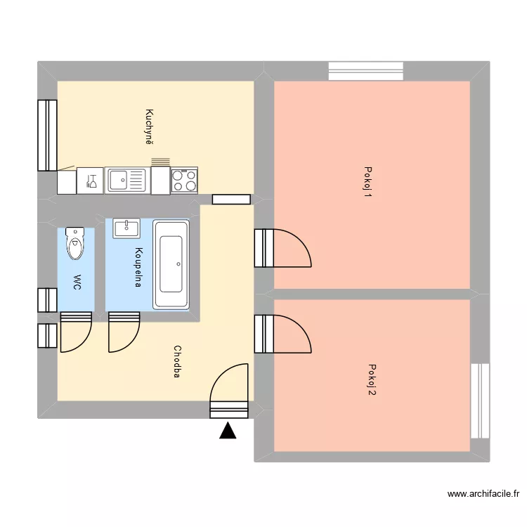 Hybešova 156 byt 7. Plan de 11 Pièces et 180 m² Hybešova 156 byt 7. Plan de 11 Pièces et 180 m²