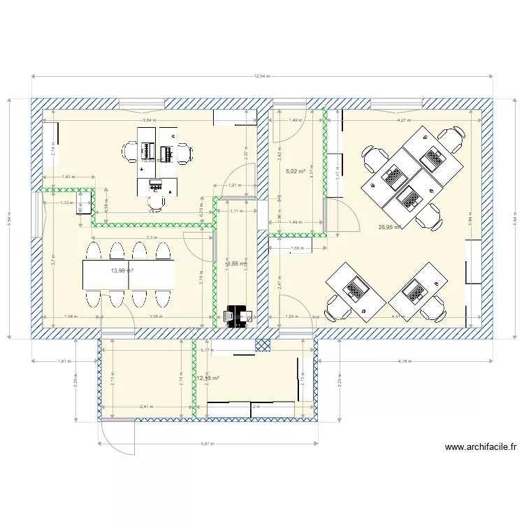 Bureaux FS. Plan de Bureaux FS. Plan de