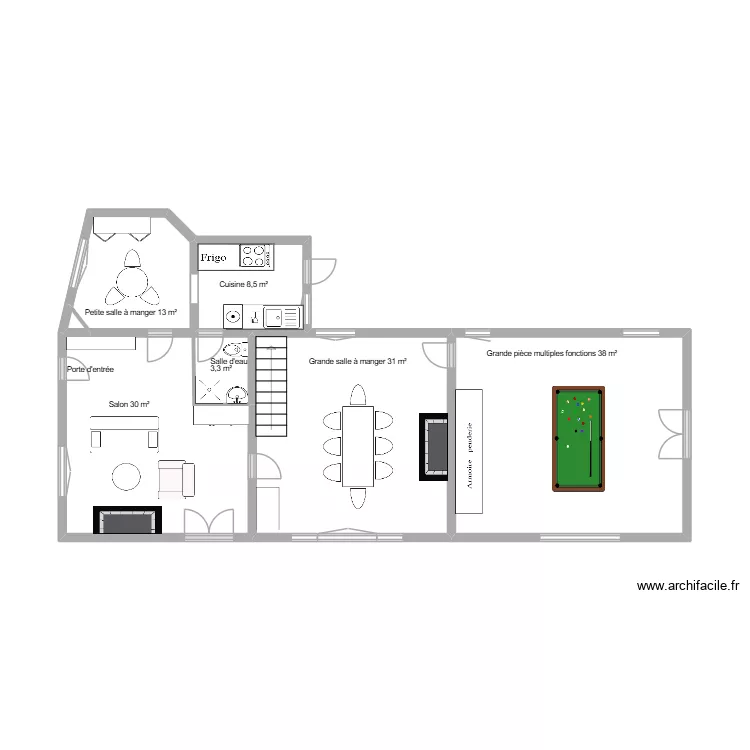 Ferte. Plan de 5  et 32 m²