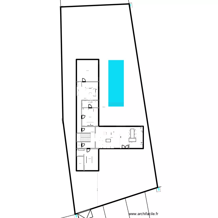 VILLA TARE. Plan de 16  et 1460 m²