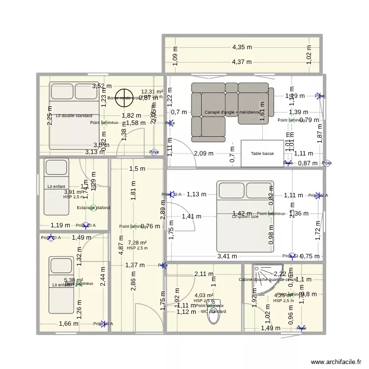 ibrahim fof. Plan de 6 Pièces et 37 m² ibrahim fof. Plan de 6 Pièces et 37 m²