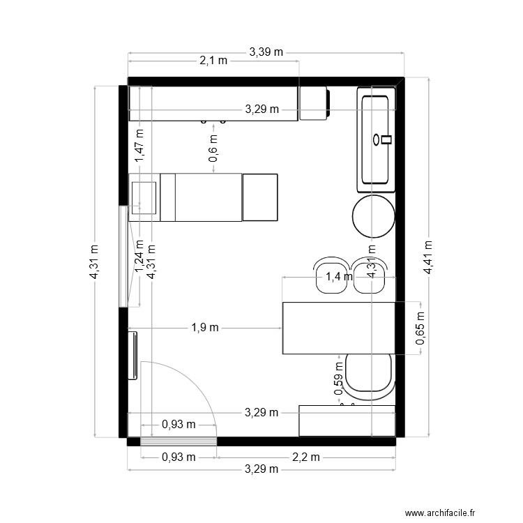 Cabinet pédiatrie. Plan de 0 pièce et 0 m2