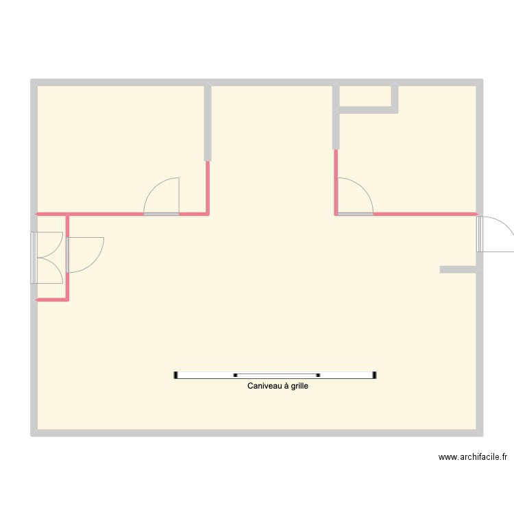 LHT patisserie AMG. Plan de 5 pièces et 127 m2