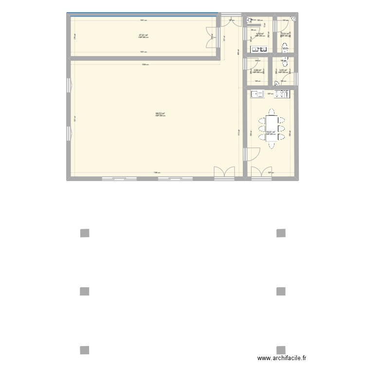 salle mairie 3. Plan de 7 pièces et 160 m2