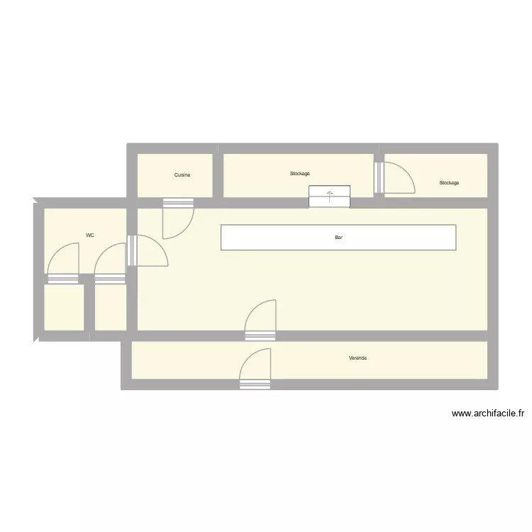 royal Club velo. Plan de 6 Pièces et 54 m²