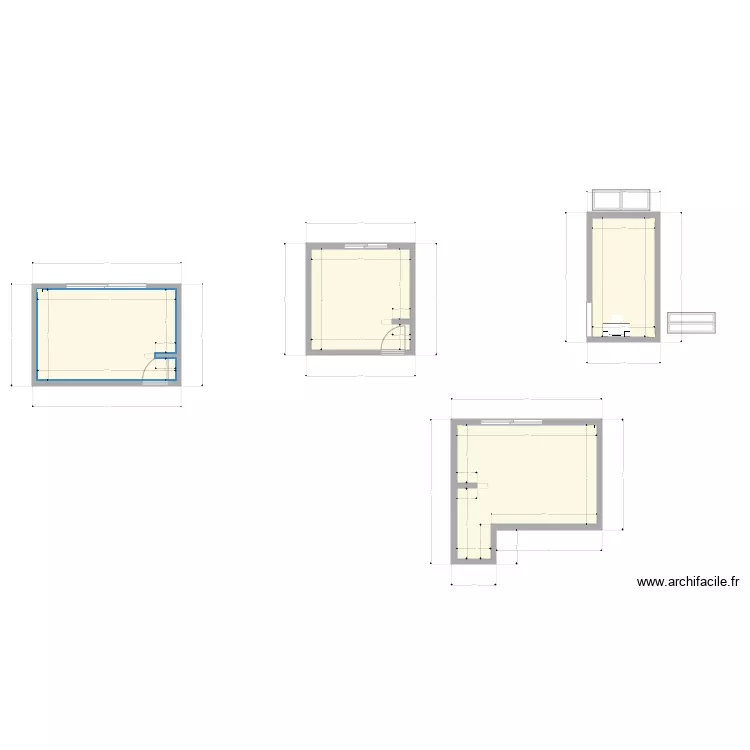 NOUVELLES DIMENSIONS POUR LES PLACARDS. Plan de 