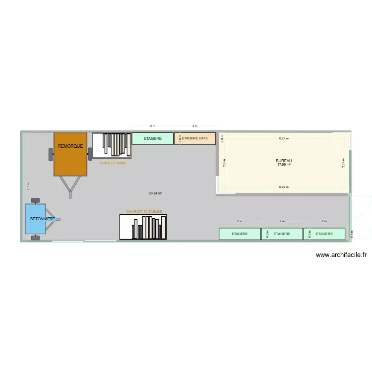 AMENAGEMENT CSE. Plan de 2 Pièces et 78 m² AMENAGEMENT CSE. Plan de 2 Pièces et 78 m²