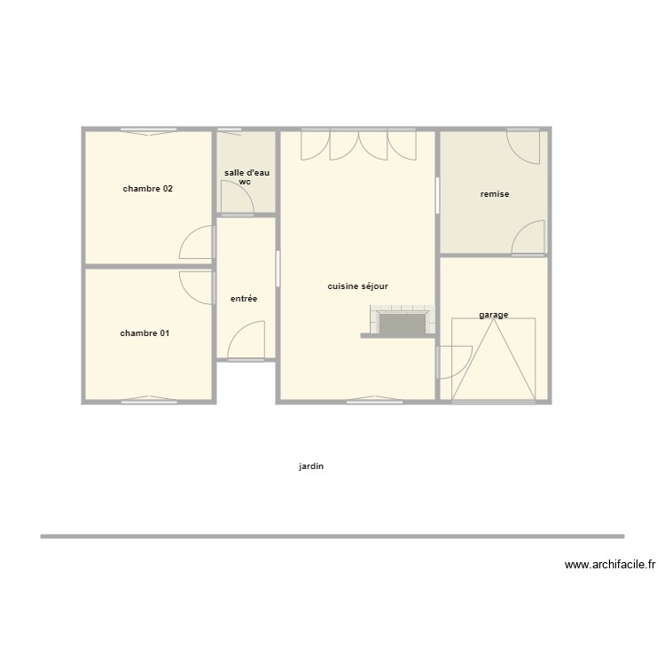 souchereau am. Plan de 0 pièce et 0 m2