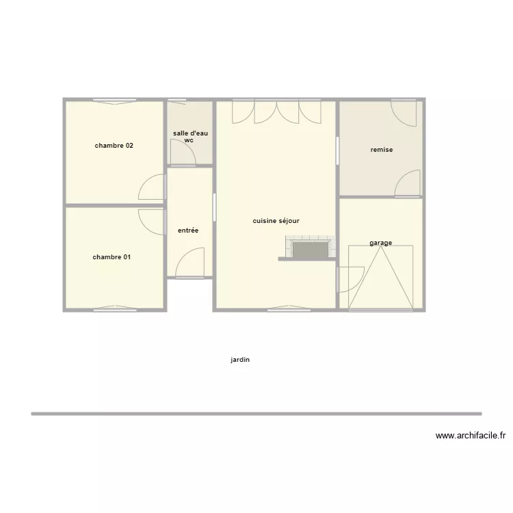 souchereau am. Plan de 7  et 70 m²