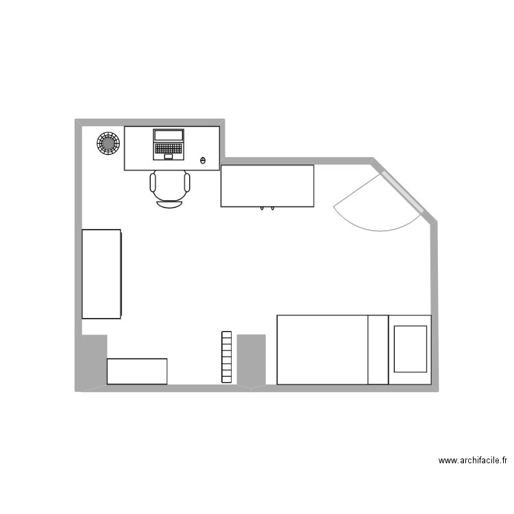 chambre Jules. Plan de 0 pièce et 0 m2