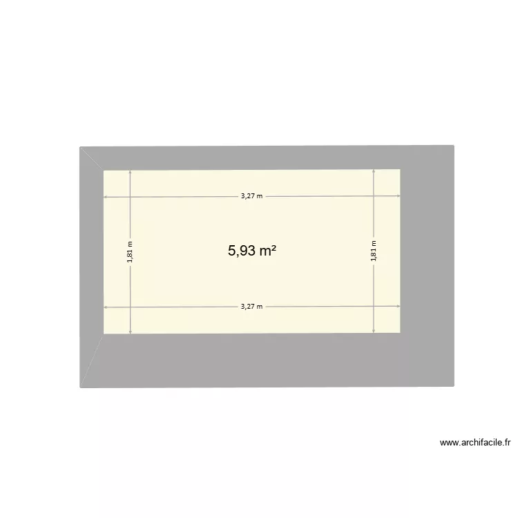 Goudou2. Plan de 1  et 6 m²
