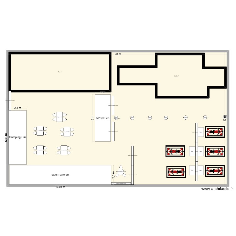 SX PARIS V3. Plan de 3 pièces et 582 m2