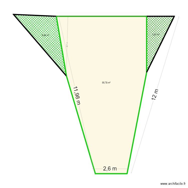 João Lourenço- Salema. Plan de 3 pièces et 66 m2