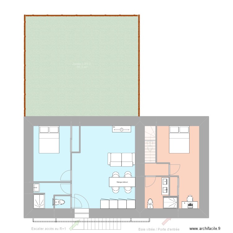 St Sulpice - Projet - Plaquiste. Plan de 17 pièces et 121 m2