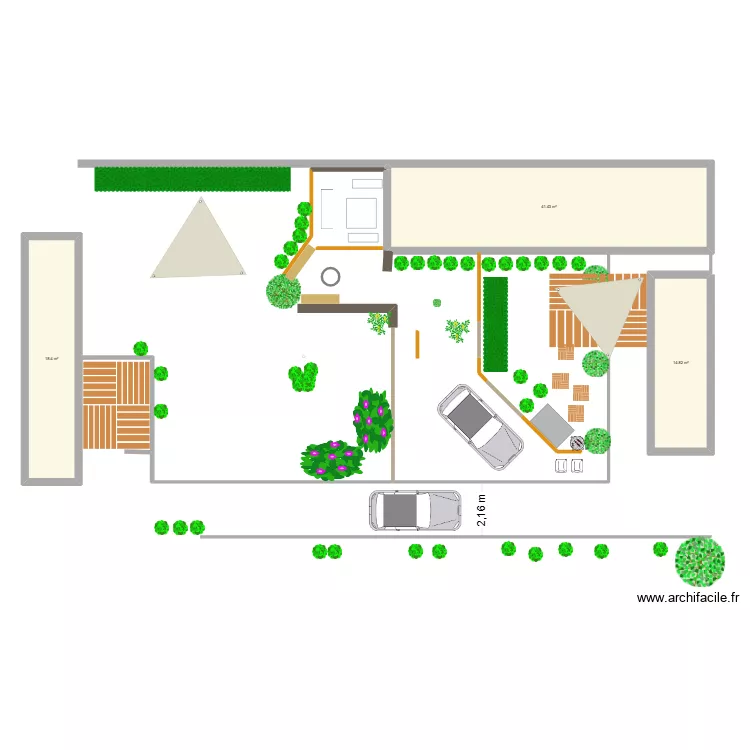 Jardin NV1. Plan de 3 et 75 m² Jardin NV1. Plan de 3 et 75 m²