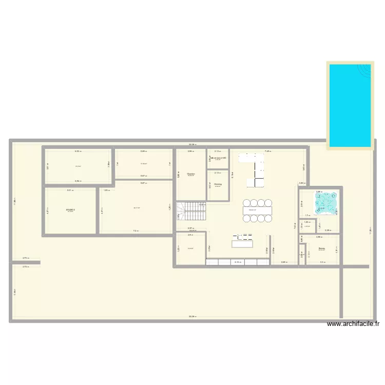 plan maison bouaye 2. Plan de 14  et 870 m²