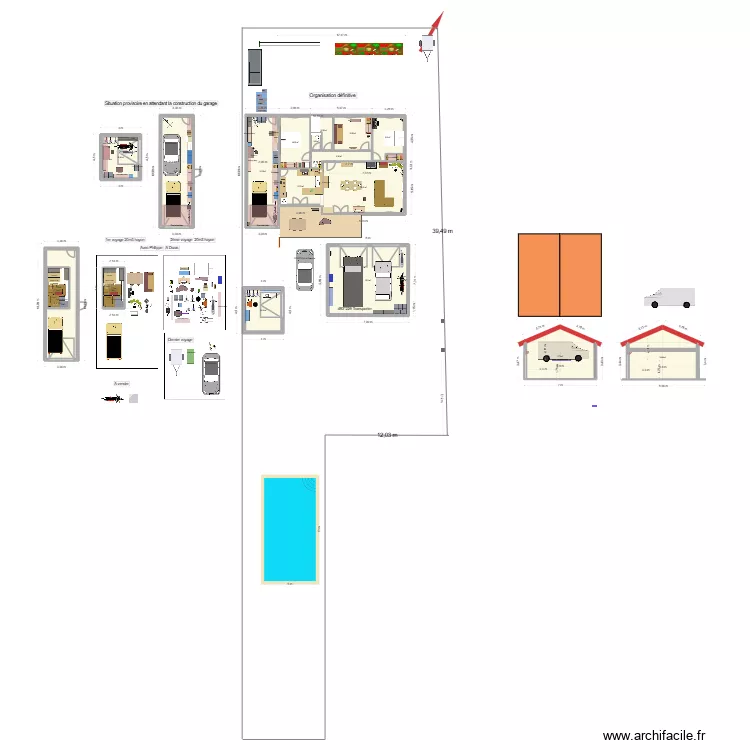 Duras am&eacute;nagement d&eacute;finitif. Plan de 