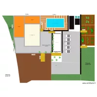 plan terrain chalet aménagment