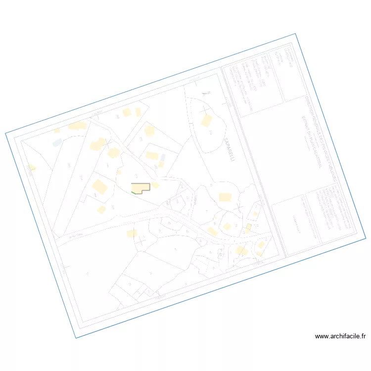 G&eacute;n&eacute;ral cadastre A273. Plan de 