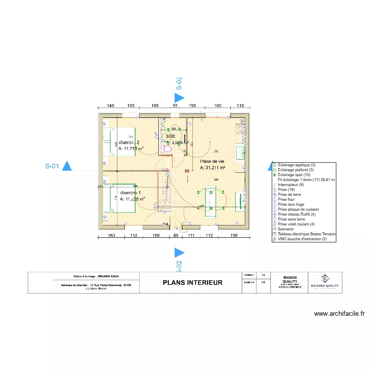 KADA ELEC RDC. Plan de 