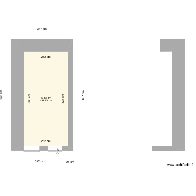 Hugo porche/etage/Facade SUD. Plan de 0 pièce et 0 m2