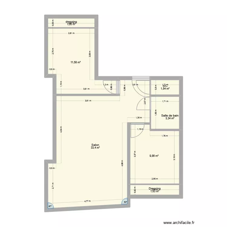 appartement Lyon 60m². Plan de 7 Pièces et 63 m² appartement Lyon 60m². Plan de 7 Pièces et 63 m²