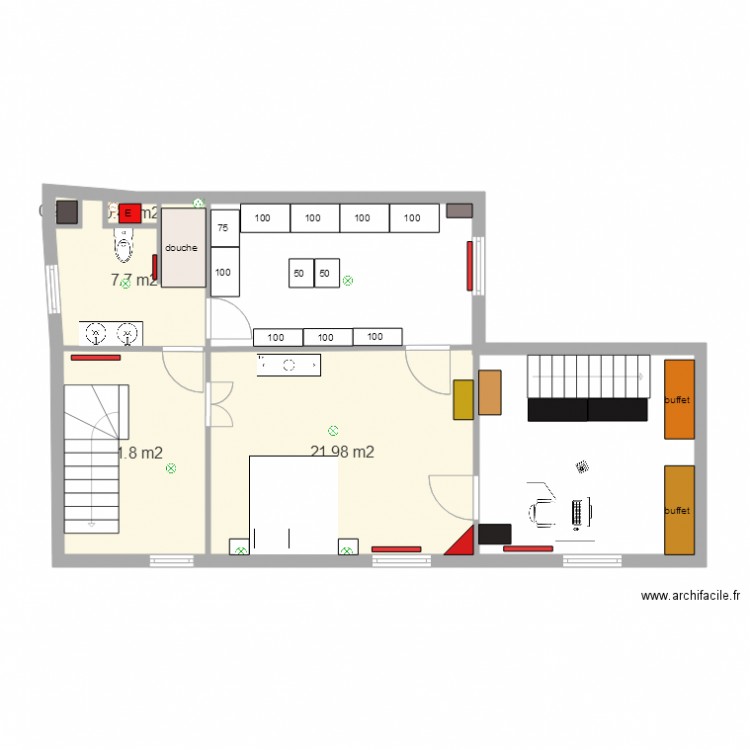 RDC 1EME. Plan de 0 pièce et 0 m2