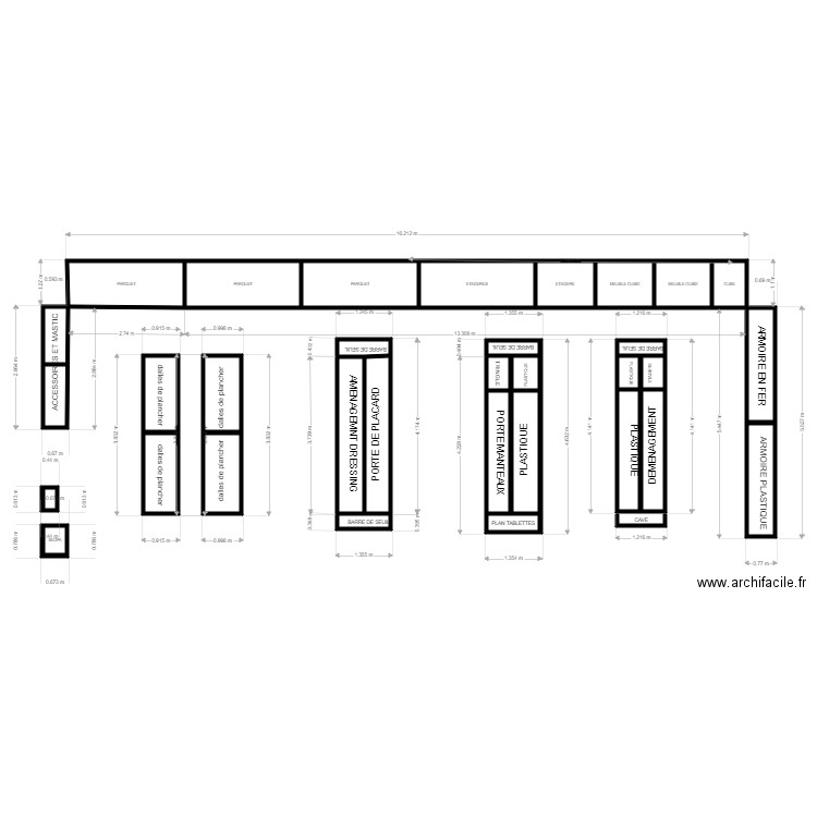 ZONE BOIS CYRIL. Plan de 32 pièces et 40 m2