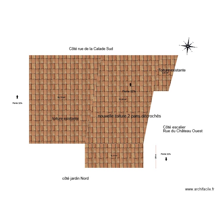 toiture vue ciel Auriane 2. Plan de 0 pièce et 0 m2