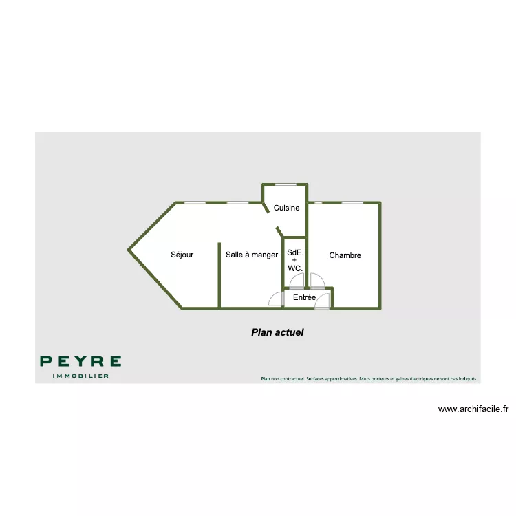 Plan actuel Asni&egrave;res 602. Plan de 